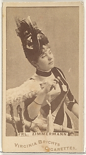 Fräulein Zimmermann, from the Actors and Actresses series (N45, Type 1) for Virginia Brights Cigarettes