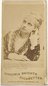 Card 424, Donati, from the Actors and Actresses series (N45, Type 1) for Virginia Brights Cigarettes