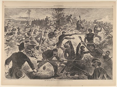 The War for the Union, 1862 – A Bayonet Charge (from Harper's Weekly, Vol. VII)