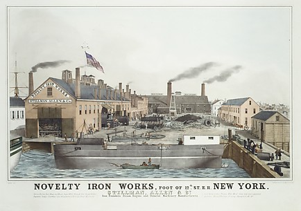 Novelty Iron works, Foot of 12th St. E.R. New York. Stillman, Allen & Co., Iron Founders, Steam Engine and General Machinery Manufacturers