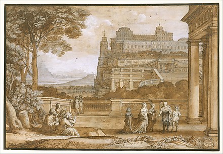 Queen Esther Approaching the Palace of Ahasuerus