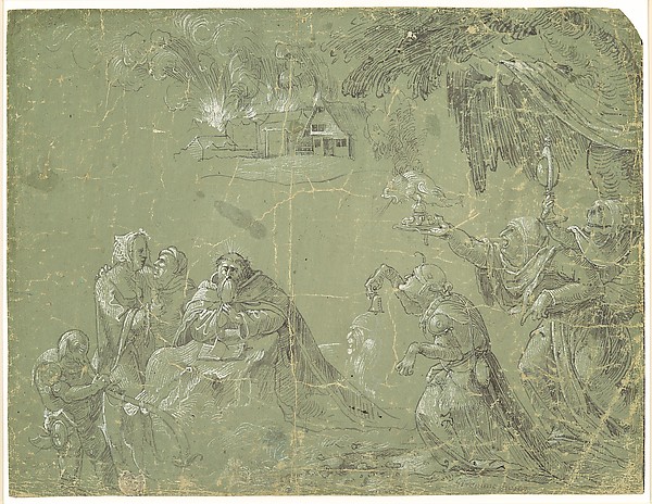 Temptation of St. Anthony (recto); Fantastic Landscape (verso)