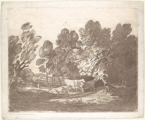 Wooded Landscape with Herdsmen and Cows