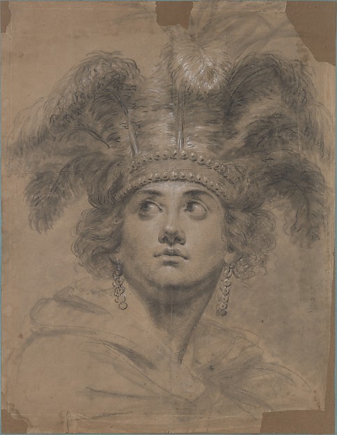 Head of a woman as America