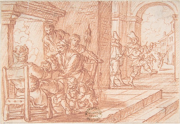 February (one of a series representing the labors of the months)