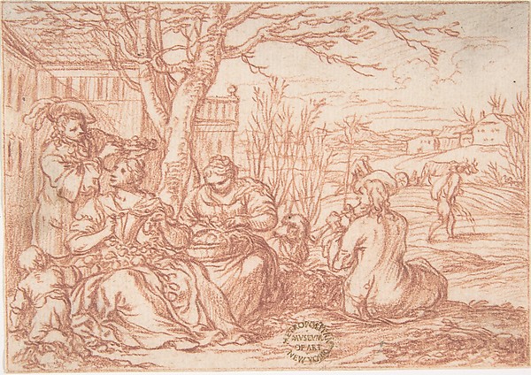 April (one of a series representing the labors of the months)