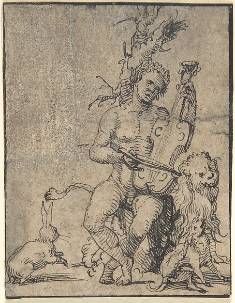 Orpheus Playing to the Animals