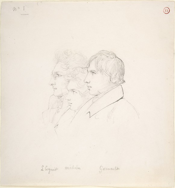 The Prix de Rome Winners of 1817:  Léon Cogniet, Achille Michallon and Antoine Garnaud