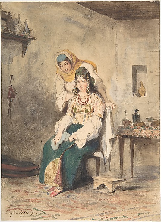 Saada, the Wife of Abraham Ben-Chimol, and Préciada, One of Their Daughters