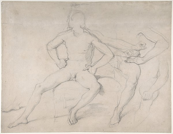 Study of a Seated Nude Male