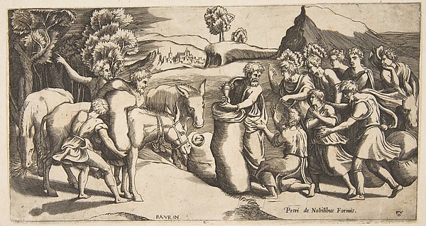 Joseph's Cup Discovered in Benjamin's Sack of Grain