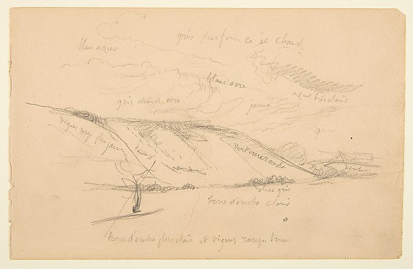 Sketchbook with views of Tours, France and its environs