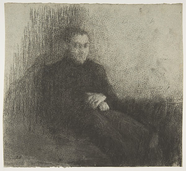 This is What Edouard Vuillard and Seated Male Figure with Folded Hands Looked Like  in 1895 