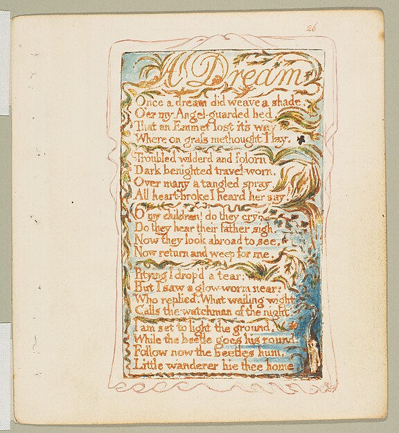 Songs of Innocence and of Experience: A Dream