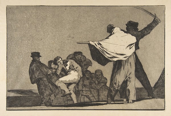 Well-Known Folly (Disparate conocido), from the Disparates, plate A