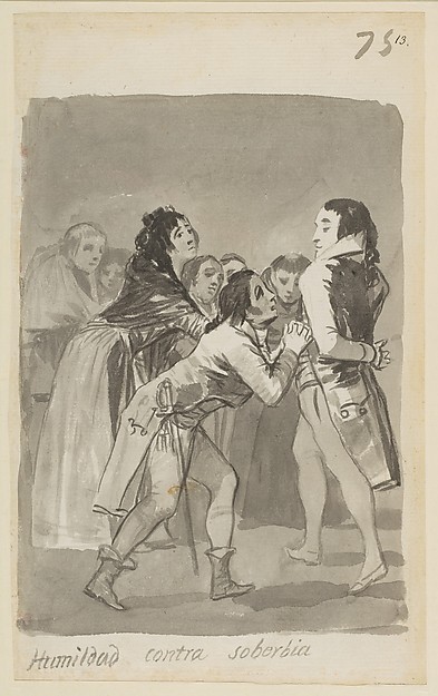 What Did Francisco Goya and Humility Versus Pride Look Like  in 1797 