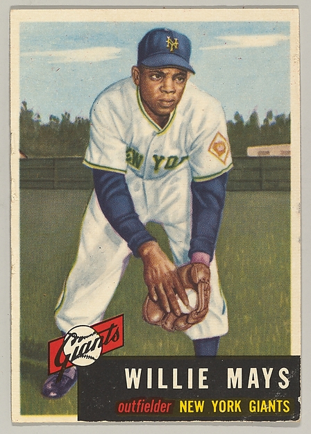 Willie Mays, Outfielder, New York Giants, from the series Dugout Quiz (no. 244)