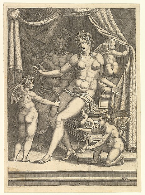 Venus and Vulcan Seated on a Bed