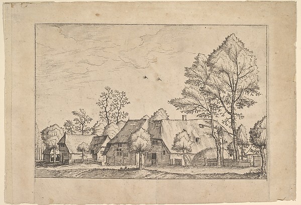 Large Farm with Draw Well from Praediorum villarum et rusticarum casularum icones elenoantissimae ad vivum in apre deformatae
