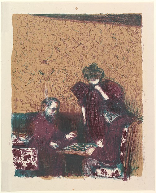 What Did  Edouard Vuillard and The Game of Checkers, from the series Landscapes and Interiors Look Like   Ago 