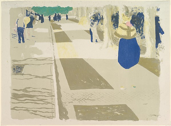 Amazing Historical Photo of Edouard Vuillard with The Avenue, from the series Landscapes and Interiors in 1899 