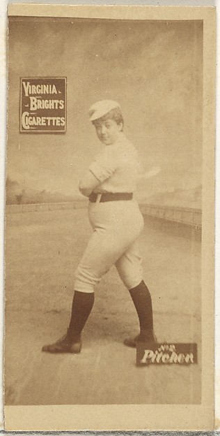 Pitcher, from the Girl Baseball Players series (N48, Type 2) for Virginia Brights Cigarettes