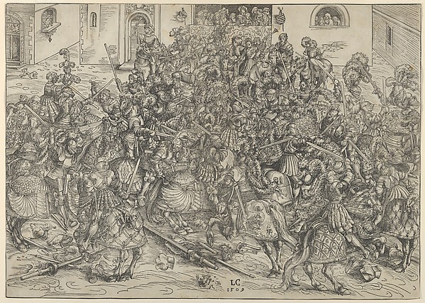 What Did Lucas Cranach the Elder and The Fourth Tournament Look Like  in 1509 