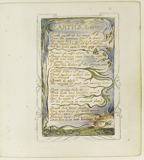 Songs of Innocence and of Experience: Earth's Answer