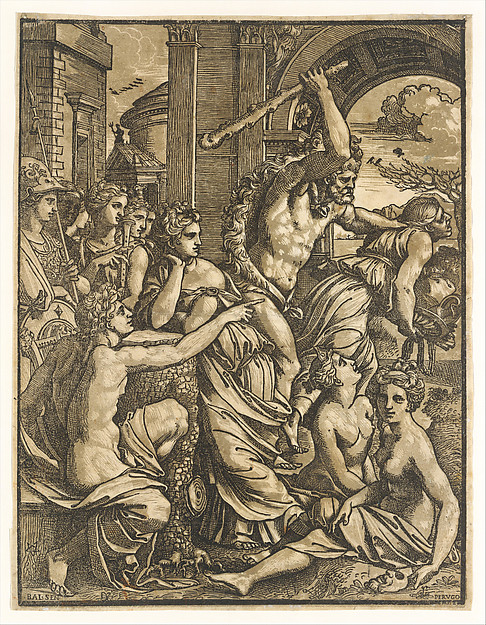 Hercules Chasing Avarice from the Temple of the Muses