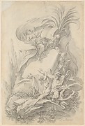 Design for a Frontispiece: Love Staying the Hand of Time
