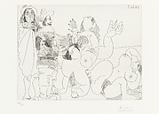 Young Nobleman with a Reiter and Two Female Nudes, from 347 Suite