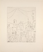 At the Circus: Group with Female Rider and Clown, from 347 Suite
