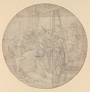 Christ at the Foot of the Cross, Mourned by Mary and John