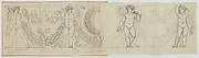 Design for a Frieze with Putti and Garland