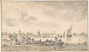 River Scene with Cows