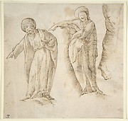 Studies for the Standing Figure of a Bearded Man