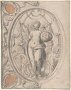 Design for an Ornamental Panel with the Figure of Astronomy