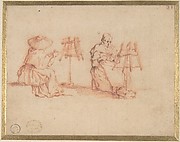 Two Women Winding Yarn