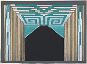 Stage Set Design with Green and White Geometric Pattern for "Les Spectacles," George White's Scandals, New York