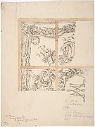 Design for Ornamental Glass, for 2 Prate Street, Camden Town, London