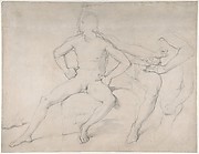 Study of a Seated Nude Male