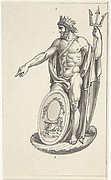 Design for Neptune with an Oval Medallion