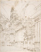 Sketch of a Palace Interior.