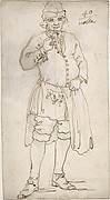 Man Smoking a Pipe (recto); Standing Man and Two Studies of His Head (verso)