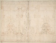 Wall Elevation with Three Arches