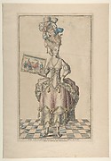 Robe à la Circassienne Garnie à la Chartres: la Coëffure de meme, Avec le Tableau des Evenements