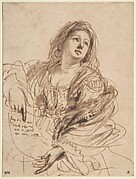 A Sibyl Holding a Scroll.