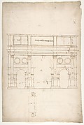 Arch of Constantine, elev, partial plan (recto) Arch of Constantine, profiles of base, shaft and entablature (verso)