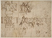 Studies of Flying Putti (recto); Composition Studies (verso)