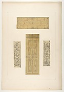 Four designs for decorative panels